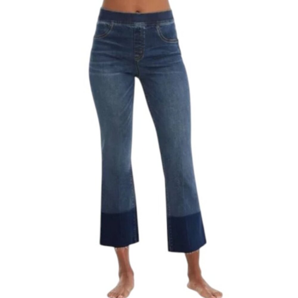 SPANX Blue Boot Cut Flare Pants